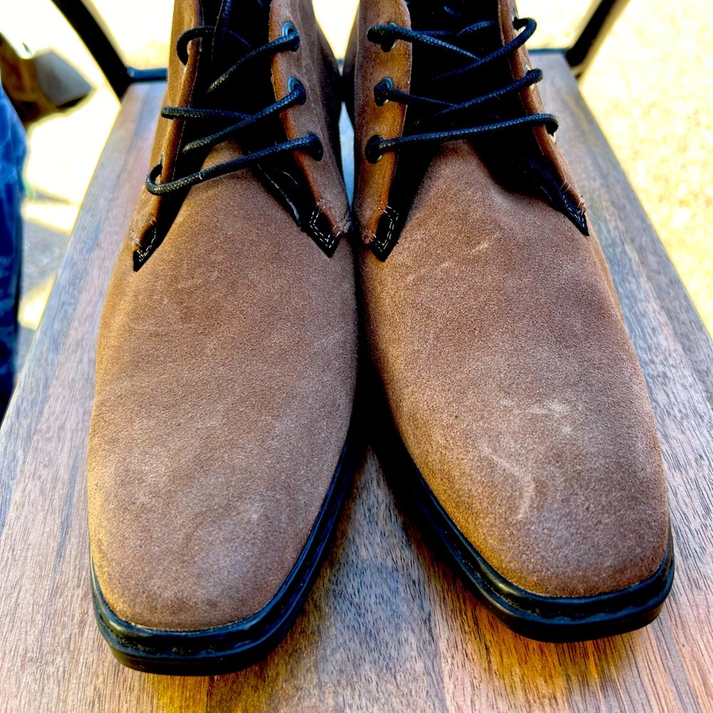 Karl Lagerfeld suede boots